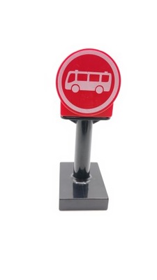 Klocki Lego duplo znak drogowy przystanek autobusowy