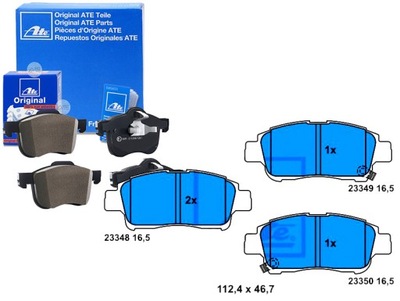 ATE КОМПЛЕКТ КОЛОДОК ТОРМОЗНЫХ 0 4465592 57244B 9