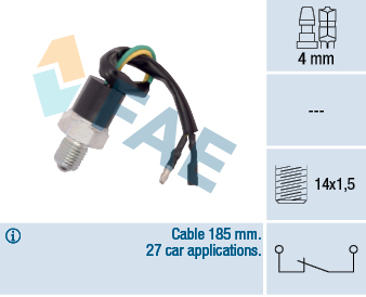 FAE CONMUTADOR LUZ RETROVISOR 41260 FAE  