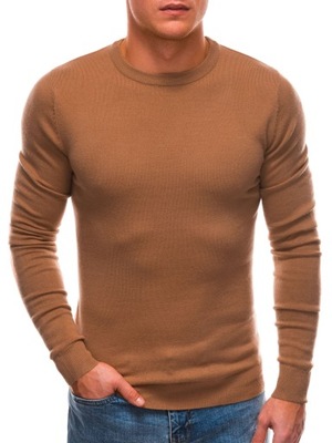 Sweter męski jasnobrązowy V2 EM-SWBS-0100 M