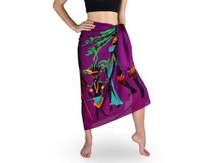 Sarong - Pareo ABORCYJNY, fioletowy