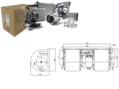 VENTILADOR SOPLADORES 24V SCANIA 4 BUS F K K BUS N BUS 08.97- NISSENS  