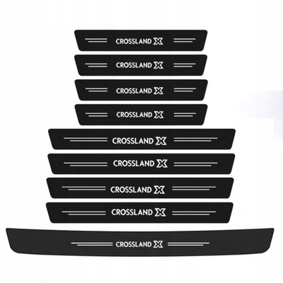 9PCS PEGADURA DE UMBRAL COCHE PARA OPEL CROSSLAND X  