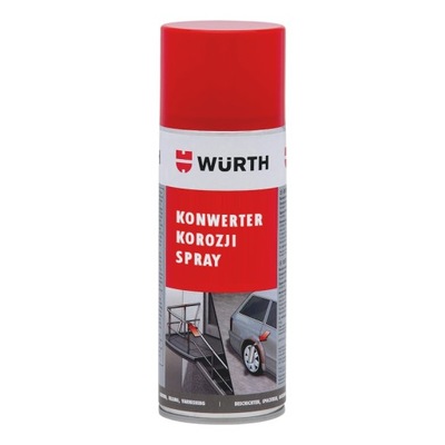 WURTH SPRAY ANTYKOROZYJNY NA RDZĘ ПРЕОБРАЗОВАТЕЛЬ 400ML NEUTRALIZATOR КОРОЗИИ WURTH