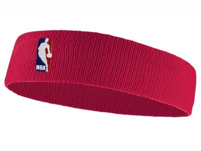 Czerwona Opaska Frotka na głowę NIKE DRI-FIT NBA