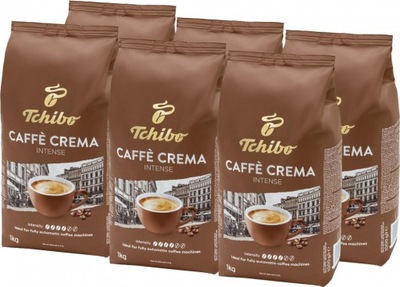 Tchibo Caffe Crema Intense 1kg kawa ziarnista x6