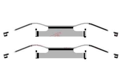 Набір монтажний гальмівних колодок перед abarth 124 spider alfa romeo 159 фото №1