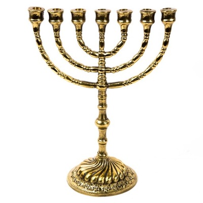 Świecznik żydowski MENORA średni 7 ramienny