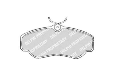 Delphi тормозные колодки тормозные land rover discovery ii 2. фото №1