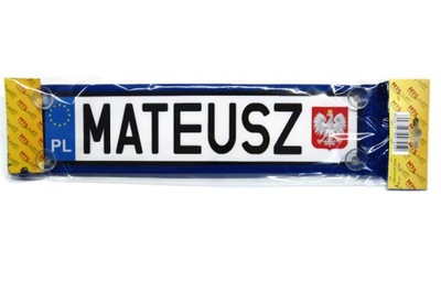 PROPORCZYK PLACA IMIENNA MATEUSZ TIR BUS  