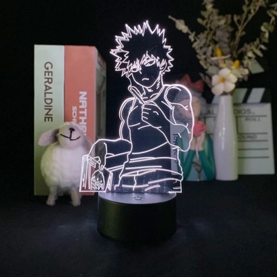 Bakugo rysunek LED Light Night Club mój bohater Academia Anime 3D lampa sto