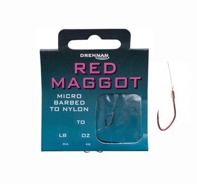 Drennan Red Maggot r.14 Micro Barbed 35cm 8szt. Gotowe przypony