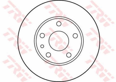 ДИСКИ ТОРМОЗНЫЕ ТОРМОЗНЫЕ ЗАД TRW DF2763