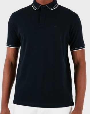 EMPORIO ARMANI KOSZULKA POLO CZARNA 3D1FM6 1JTKZ 0999 M