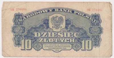 3324. 10 zł 1944 -owym - CH - st. 4+