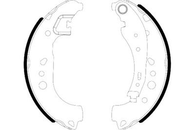 TEXTAR ZAPATAS DE TAMBOR DE FRENADO JUEGO RENAULT TWINGO 3 SMART FORFOUR 0.9  