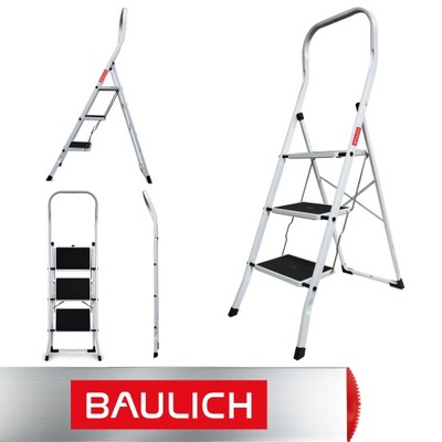 Drabina drabinka domowa składana 3 stopnie schodki BAULICH produkt POLSKI