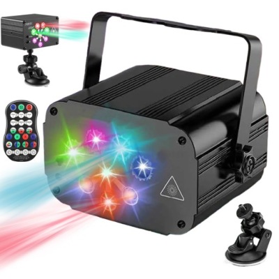 ŚWIATŁA DYSKOTEKOWE DJ DISCO OŚWIETLENIE IMPREZOWE LED RGB PROJEKTOR LASER