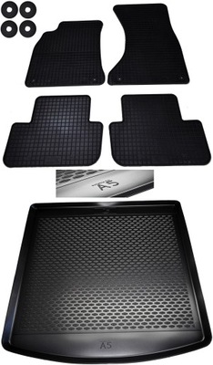 AUDI A5 SPORTBACK (2007-2015) BEZZAPACHOWE MATS RUBBER +MATA BOOT  