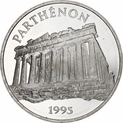 Francja, 100 Francs / 15 Écus, Parthénon, 1995, Mo