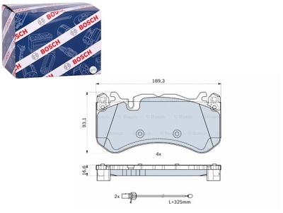 ZAPATAS DE FRENADO PARTE DELANTERA AUDI A6 C6 A6 C7 A7 4.0 5.0 04.08-09.18 BOSCH  