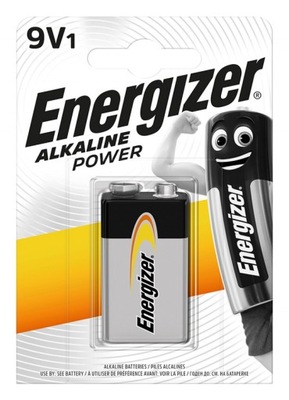 Bateria alkaliczna 9V 6F22, 6LR61 / Energizer