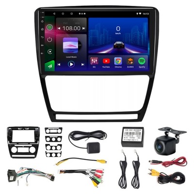 RADIO ANDROID NAVEGACIÓN DE AUTOMÓVIL SKODA OCTAVIA 2 2008-2013 CARPLAY GPS  