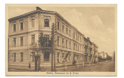 Siedlce Gimnazjum im. B. Prusa [pocztówka ca 1930]