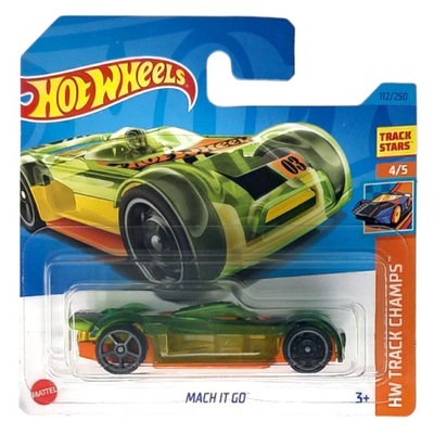 HOT WHEELS AUTO SAMOCHODZIK AUTKO MACH IT GO TRACK CHAMPS HKH78