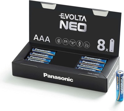 8x BATERIA ALKALICZNA PANASONIC 1,5V LR03 NEO AAA