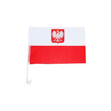 Flaga Samochodowa POLSKI