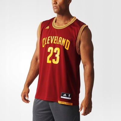 T-shirt NBA Cleveland Cavaliers sportowy Adidas S