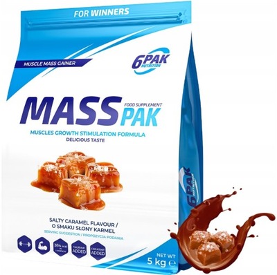 6PAK Nutrition Mass PAK Gainer - 5000g