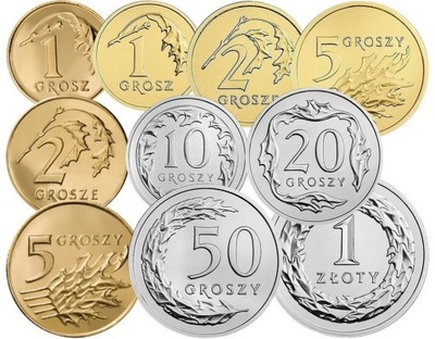 Komplet monet obiegowych 2013 r. UNC 10 sztuk
