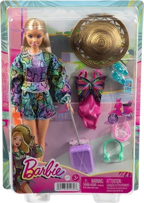 Lalka Barbie Wakacyjna zabawa Mattel