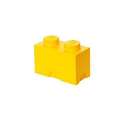 LEGO POJEMNIK KLOCEK DWÓJKA ŻÓŁTY