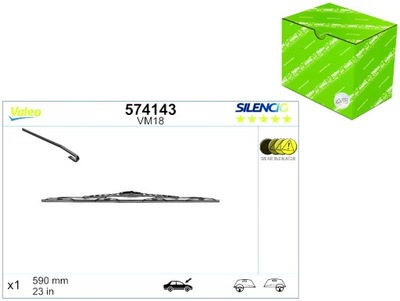 LIMPIAPARABRISAS ESCOBILLAS PRZEGUBOWE PARTE DELANTERA 1SZT. VM18 SILENCIO 590MM BMW 5  