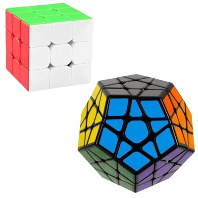 Zestaw Kostka 3x3 Megaminx Profesjonalne Szybkie