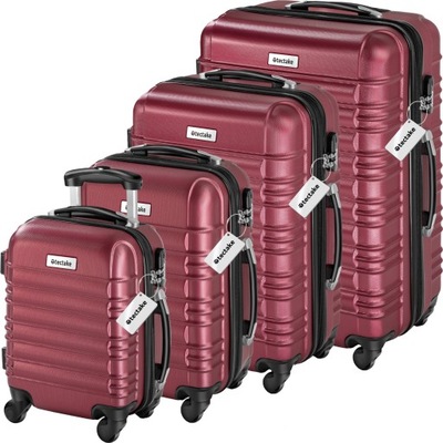 Zestaw 4 walizek Mila z wagą bagażową