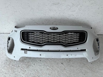 Бампер перед передній kia sportage 4 iv 15-18 + решітка радіатора фото №1