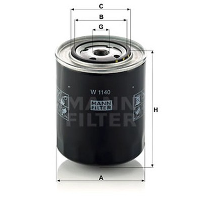 FILTRO ACEITES MANN-FILTER W 1140  