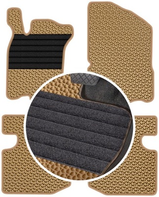 MITSUBISHI COLT IV HATCHBACK 91-95 ALFOMBRILLAS GOMA PARA COCHE EVA COLOR BEIGE  