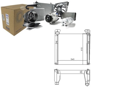 ИНТЕРКУЛЕР РАДИАТОР ВОЗДУХА DOLOTOWEGO MAN L2000 M 2000 L