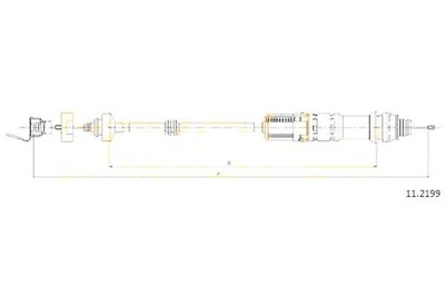 ТРОС ТРОС СЦЕПЛЕНИЯ COFLE 2150CY K27780 24372803