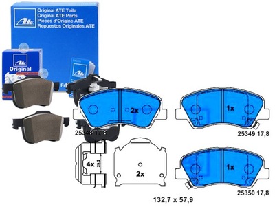 ATE КОМПЛЕКТ КОЛОДОК ШАЛЬМІВНИХ 581011WA35 573368B