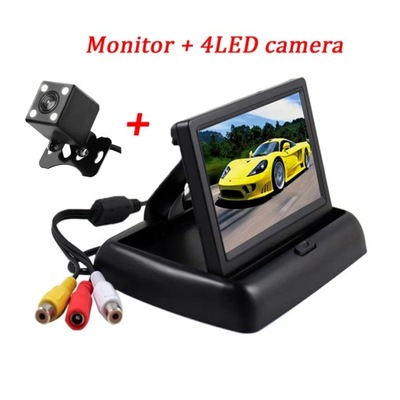 MONITOR EN STYLU 4LED MONITOR AUTO 4.3 CON KAM  