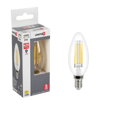 Żarówka LED E14 3,4 W = 40 W 470 lm Neut biel