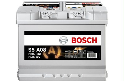 АККУМУЛЯТОР BOSCH S5 AGM 70AH 760A S5A08 СТАРТ СТОП * OUTLET *