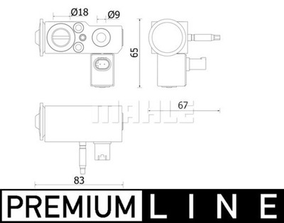 VALVE ROZPREZNY, NOZZLE DLAW. AIR CONDITIONER FITS DO: BMW 5 (G30, F90), 5 (G  