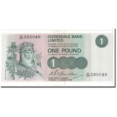 Banknot, Szkocja, 1 Pound, 1978, 1978-02-01, KM:11